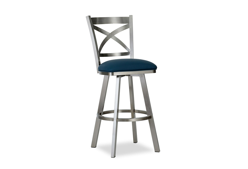 brushed chrome kitchen bar stools